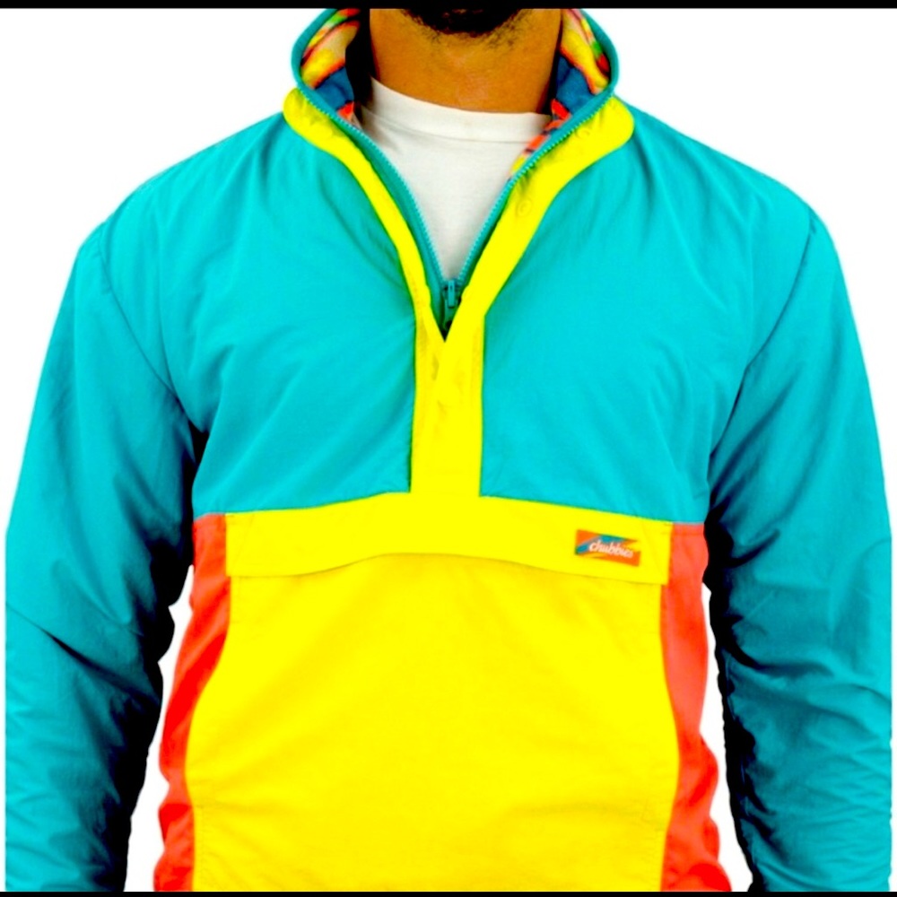 CHUBBIES Mens Reversible Windbreaker top SZ M & L